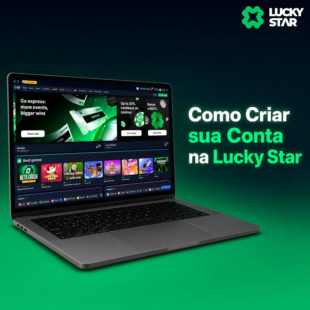 Passo a passo para criar conta na Lucky Star: cadastro rápido por e-mail, celular ou rede social em menos de 2 minutos.