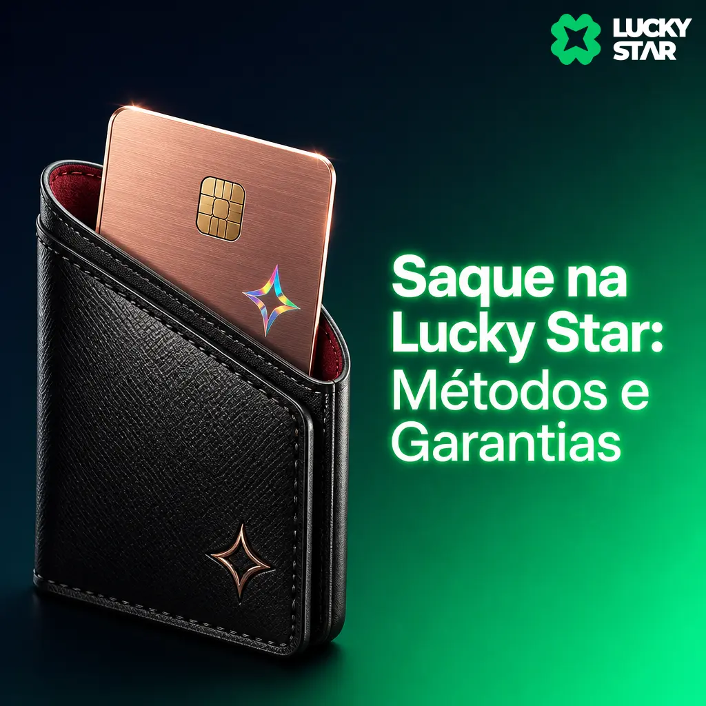 Saque na Lucky Star via PIX, cartões, AstroPay, PicPay, Mercado Pago e criptomoedas com segurança e rapidez