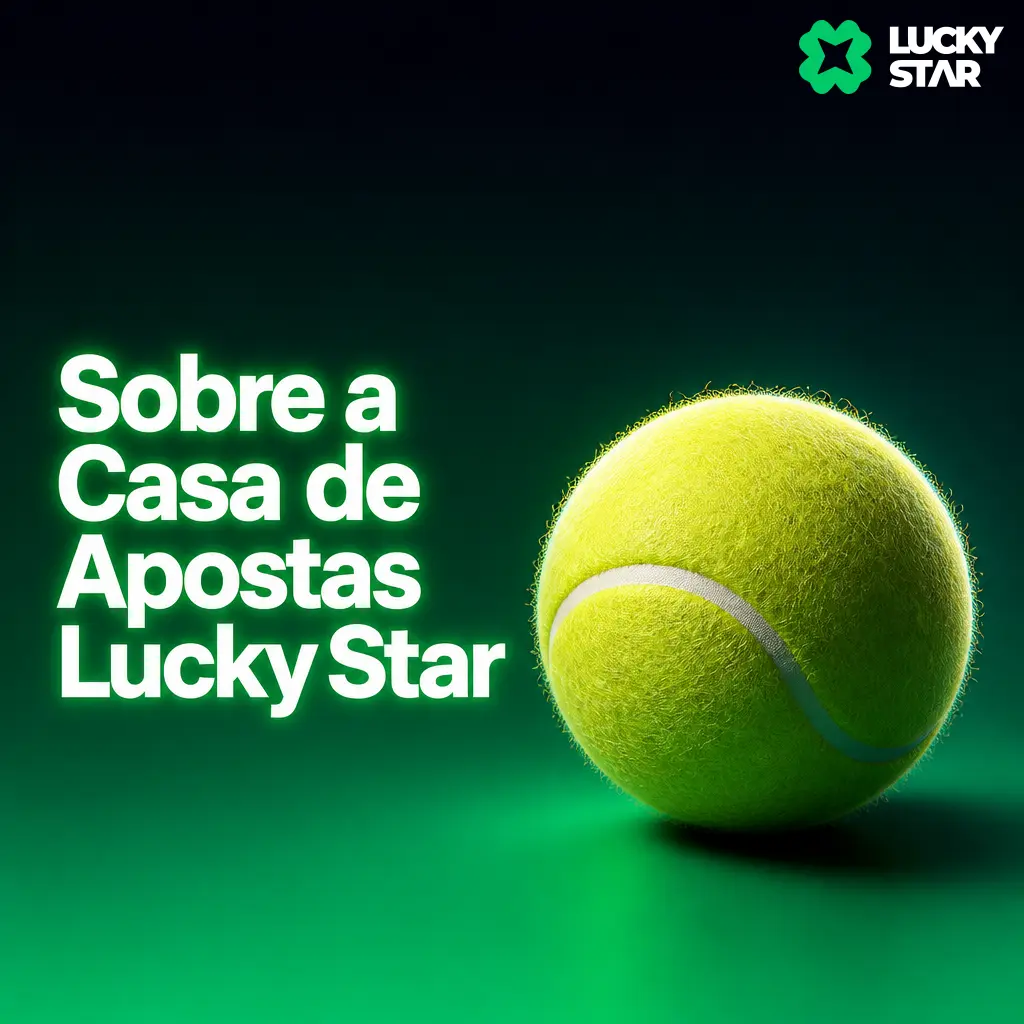 Logo da casa de apostas Lucky Star, com odds em mais de 30 esportes, PIX e suporte 24h em português.