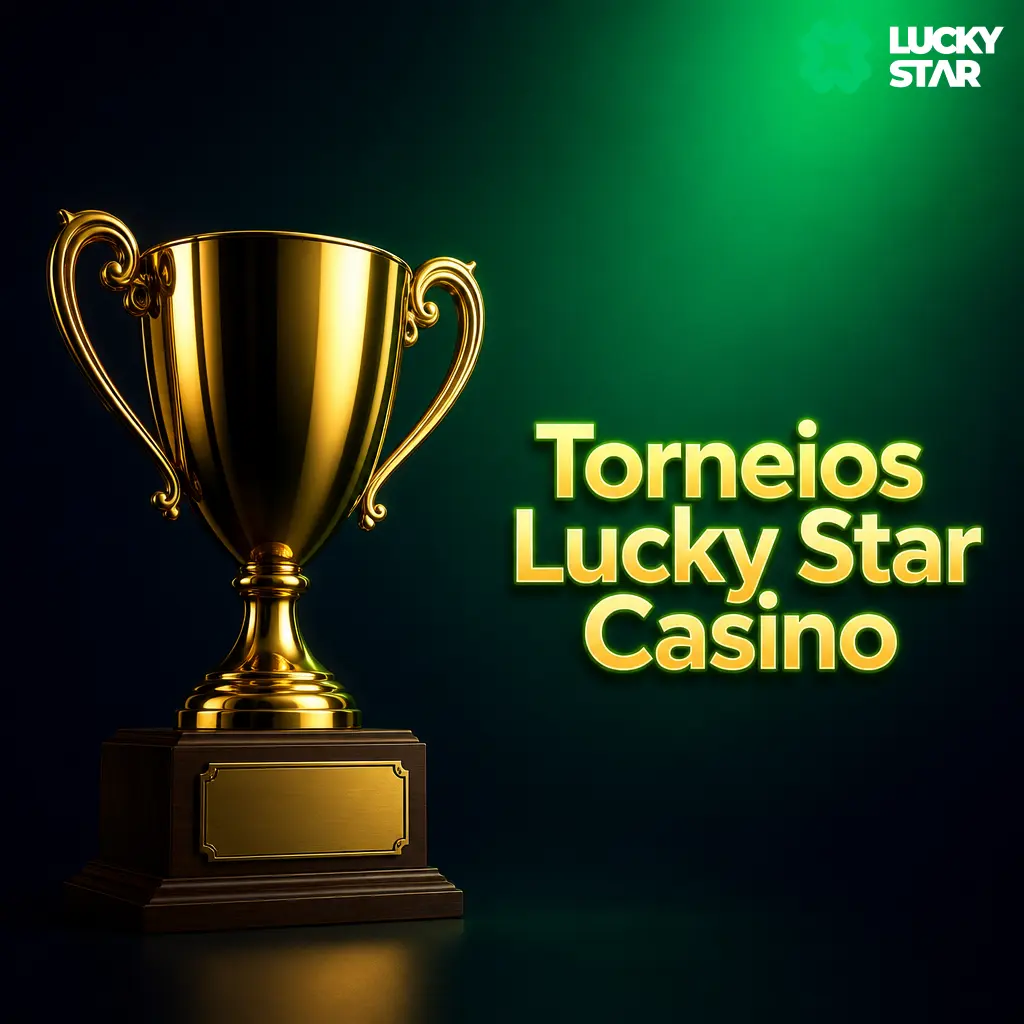 Torneios semanais e mensais da Lucky Star Casino com premiações de até BRL 50.000 e placar ao vivo